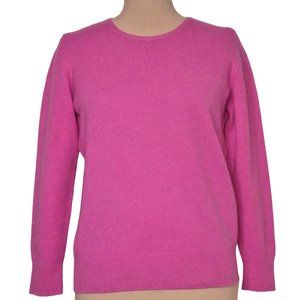 Peter Scott Pink New Wool Crew Neck Pullover Sweater Size L